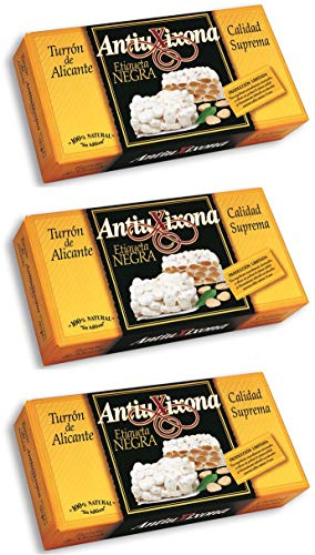 Turrón duro de Alicante Antiu Xixona Calidad Suprema 150 g. [PACK 3 UNIDADES] TOTAL 450 G.