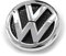 Volkswagen 2H0853601AULM Emblem Kühlergrill Logo Chrom schwarz *** nur für VW Amarok Modelljahr 2010-2016 ***