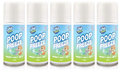 One Chem Poop Freeze Spray 5 x 150ml Ready to Use - Freeze it - Bag it - Bin it