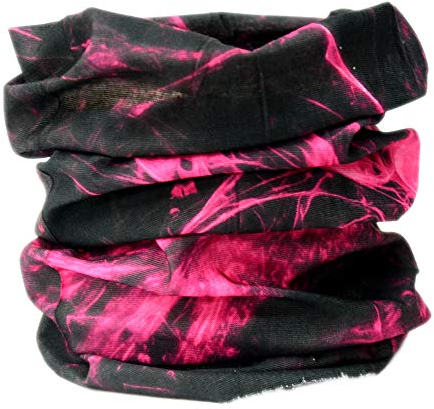 L&H Men Women Headband Bandanas Snood Multifunctional Face Cover Mask Tube Neck Warmer Head Hair Band Wrap Balaclava Gym Sports Cycling Yoga (Galaxy Pink)