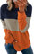 SMENG Sweat zippé Femme Pull Femme Chic Sweatshirt à Enfiler en Molleton et Éponge Femme Sweatshirt Ras-du-Cou Graphique Coupe Classique à Manches Longues Femme Orange Grand
