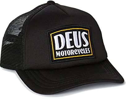 Deus Crimson Trucker Cap - Black