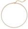 Luxval Collana da tennis in oro rosa 14 carati, collana girocollo da donna, con zirconi sintetici tagliati a diamante, larghezza 3 mm, 35,5 cm, zirconia cubica