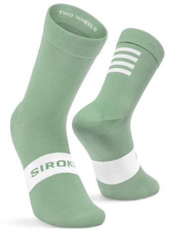 SIROKO Calcetines para ciclismo S1 Olive Sa Calobra Verde Oliva S