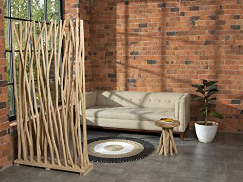 Vente-unique-Raumteiler - 100 x 25 x 180 cm - Teakholz - Naturfarben - GAYANA