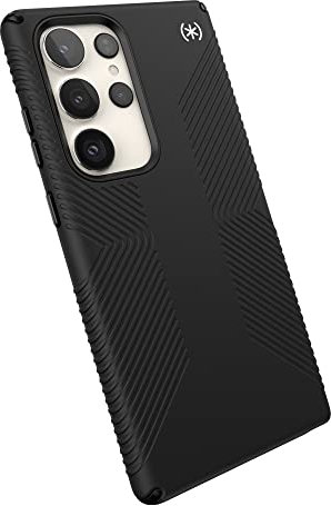 Speck Products Presidio 2 Grip Case Fits Samsung Galaxy S23 Ultra, Black/Black/White