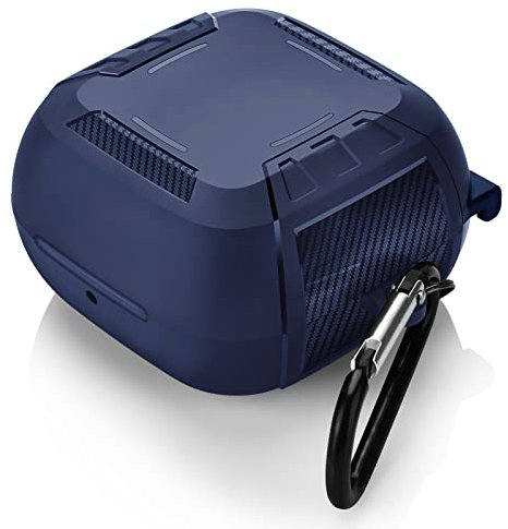 AIRSPO Compatible with Powerbeats Pro Wireless Earbuds Case TPU Military Shell Full Body Protective Cover Skin for Powerbeats Pro (Navy)