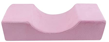 cypreason Wimpernkissen, U-Förmiges Wimpernverlängerungskissen, Lash Kissen Nacken, Ergonomisches Gebogenes Nackenkissen, Aus Memory-Schaumstoff, Make-Up Wimpernrillenkisse