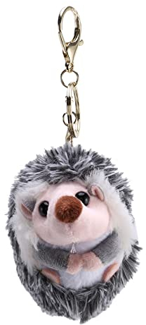 Wresetly Netter Igel PlüSch SchlüSsel Bund Handy AnhäNger SchlüSsel Igel Pompon AnhäNger PlüSchtier Anime Pelz Geschenke