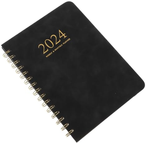 STOBOK Wochenplaner Notizbuch Für 2024 Datierter Agendaplaner To-do-listenplaner Akademisches Tagebuch 2024 Notizblöcke Für Den Täglichen Gebrauch Tägliche Notizen Arbeit Spiral- Zubehör