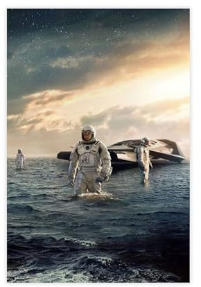 ALNILA Filmposter Interstellar 1, Leinwand, Schlafzimmer, Dekoration, Sportlandschaft, Büro, Raumdekoration, Geschenk, ungerahmt, 30 x 45 cm