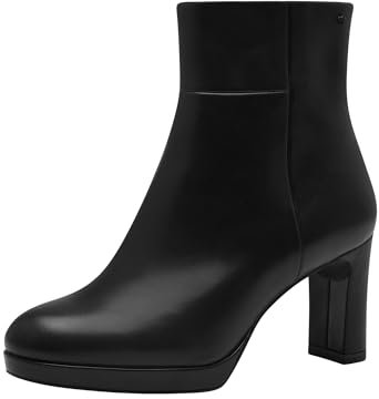 Tamaris Damen Absatzstiefelette Blockabsatz Vegan; BLACK MATT, EU 40