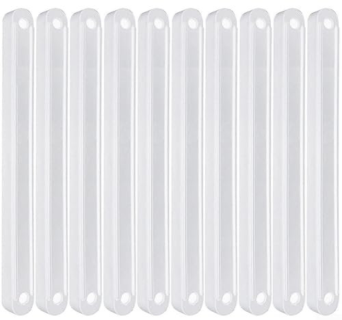 10 Stück Schubladenschienen, Ersatz-Schubladenschienen, Kunststoff, Schubladenschienen für Küchenschrank, Schubladenschienen (weiß, 235 mm)