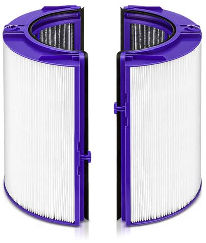 360 Combi Glass HEPA + Carbon TP07 TP09 Filter for Dyson TP04 TP06 TP07 TP09 TP10 Air Purifier Fan 2 in 1 Filter Compatible with Dyson HP04 HP06 HP07 HP09 HP10 Tower Fan