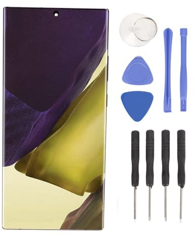 Écran de Remplacement pour Note 20 Ultra 5G SM-N986B, écran LCD OLED 6,9 avec Cadre et Kit D'outils de Réparation, Prise en Charge des Digitales (Gold)
