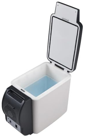 Car Refrigerator, 12 Volt Camping Cooler, Portable Freezer For Car, Electric Cooler For RV, Small Car Refrigerator, 6 Liter Car Freezer, Portable Electric Cooler, Car Fridge For RV Use, Compact Cooler