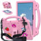A-BEAUTY Funda Niños Compatible con Honor Pad X8a 11 Pulgadas 2024, Carcasa Protectora de EVA a Prueba de Golpes con Soporte, Correa para el Hombro, Rosado
