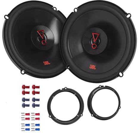 JBL Stage3 627F Lautsprecher mit Einbauset passend für Ford Mondeo V ab 2014 Türen vorne 450W 165mm 2 Wege Koax