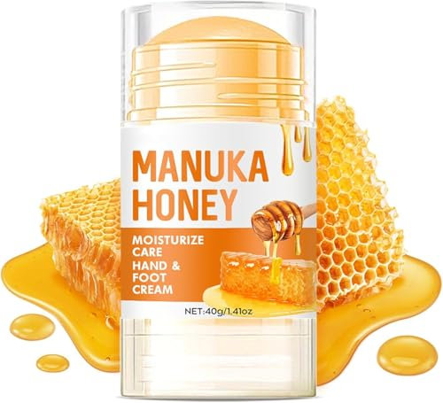 Honey Foot Cream, Hand & Heel Cream for Very Dry Hands & Feet (40 ml), Cracked Heel Repair Cream, Intensive Moisturising for Cracked Skin for Women & Men - 40g (2pcs, 40ml)