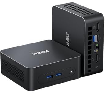 Ninkear Mini PC N100, Mini Computer mit USB-C, 16GB DDR4 RAM 512GB M.2 SSD Mini Gaming PC, 4K-Doppeldisplay, W-11 HDMI 2.0, USB 3.0/WiFi 6/BT 5.2, Geeignet für Büro Heim Unterhaltung, Lernen