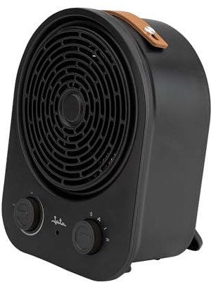 JATA JCTV1240 - Calefactor Bajo Consumo. Termoventilador Baño 2000 W. 2 Potencias. Ventilador. Termostato Regulable. Antivuelco. Asa de Transporte. Compacto: 21 x 15,9 x 27,2 cm