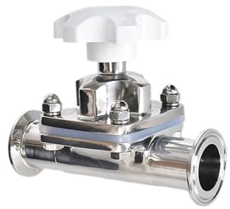 1 stück 1/2 3/4 1-1/4 1 2-wege-sanitar-membranventil aus edelstahl Tri-Clamp Ferrule for Die Lebensmittel-/Chemieindustrie(1-1/4)