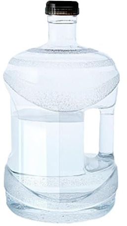 Dualoai Bouteille d'eau Réutilisable Bidon Plastique Distributeur Robinet avec Poignée en PC Résistant Aux Chocs Convient pour Camping Famille Pique-ni, 5L Clair
