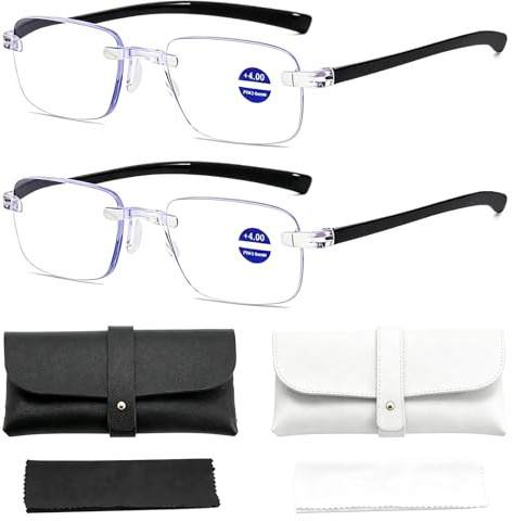 JININOSEU 2 Stück Zoom Brille - Intelligente autofokus Brille Mit Automatischer Dioptrien-Einstellung, Digitale Geräte Und Outdoor-Aktivitäten Die Sich Automatisch Der Sehstärke Anpasst
