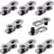 Hotop 8 Pairs Bicycle Missing Link for 6, 7, 8, 9, 10 Speed Chain, Silver, Reusable (10 Speed)