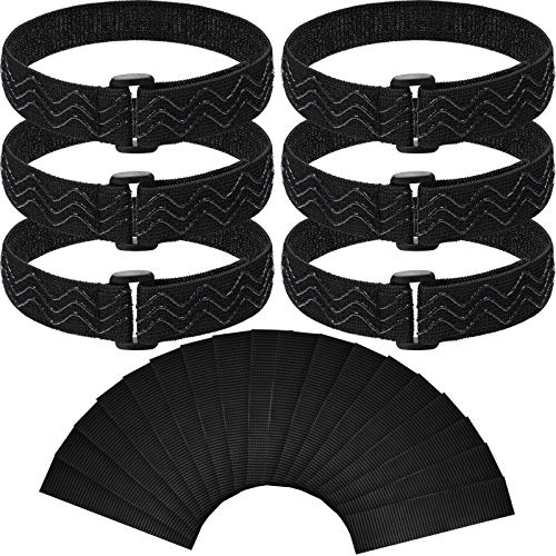 Cinturini Regolabili per Stivali Alti SL Ginocchio con Nastro di Viscosità - Elastici Antiscivolo (3 Coppie)