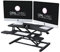 Large 36 Black Standing Desk Converter with Keyboard Raiser - Portable Adjustable Desk Riser - Stand Up Desk Converter Sit to Stand Desk Stand