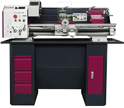 SOGI M3-700 Tornio parallelo per metalli - motore Brushless 230 V - Semi-Norton 300x700 mm