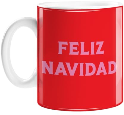 Feliz Navidad Mug | Pop Art Christmas Mug, Christmas Tableware, Stocking Filler, Christmas Mug, Secret Santa Gift, Spanish Christmas