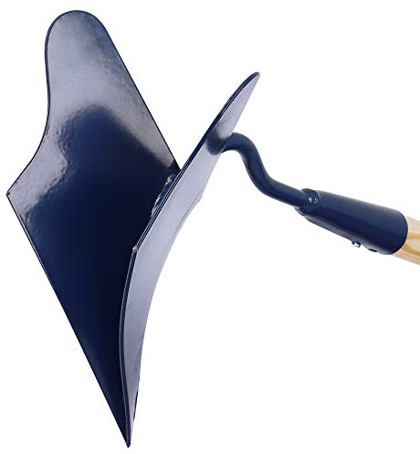 KADAX Häufler, Kartoffelhäufler aus Metall, Handpflug mit 171 cm langem Steil, Häufelpflug für Garten, Zubehör zum Anhäufeln von Erde, Kartoffeln, Gemüse (Breite: 14 cm)