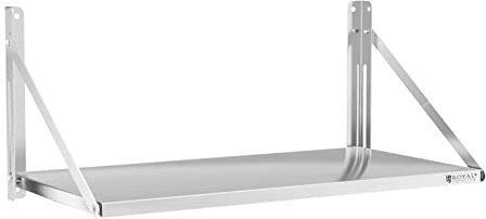 Royal Catering RC-BFWS10045 Wandbord klappbar 100 x 45 cm 40 kg Edelstahl