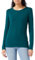 Amazon Essentials Women's Regular-Fit Long-Sleeve Crewneck T-Shirt (Available in Plus Size), Dark Green, M