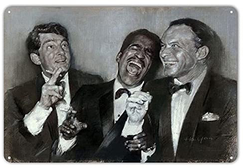 Farm Home Blechschild Cafe Rat Pack Portrait Vintage Dekorationen Weinkeller Shop Metallschilder 30,5 x 20,3 cm Indoor Plaques Poster Wanddekoration Kunst