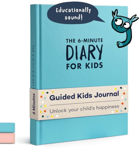 UrBestSelf 6-Minute Kids Diary – Kids Journal 6–12 to Develop a Happy Self, Mindfulness and Positive Habits – Gratitude Journal for Girls & Boys