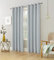 always4u Vorhang Blickdicht 100% mit Ösen, Elegente Gardinen Wohnzimmer Modern Abdunkelnde Vorhänge Schallschutz Schlafzimmer Fenster, Silber 260x140cm 2er Set