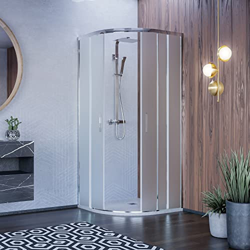 OLIMPO DOCCE - Box doccia semicircolare opaco 80x80 90x90 H195 6mm ICON - 80x80
