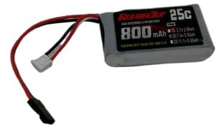 Roaring Top 7.4V 800mah 2S 25C Lipo Batterie Haute décharge Batterie puissante avec Prise JST