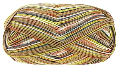 LANA GROSSA Meilenweit 100 Merino extrafine | Hochwertiges Sockengarn, waschmaschinenfest | Handstrickgarn aus 75% Schurwolle & 25% Polyamid | 100g Wolle, Stricken & Häkeln | 420m Garn FB3334