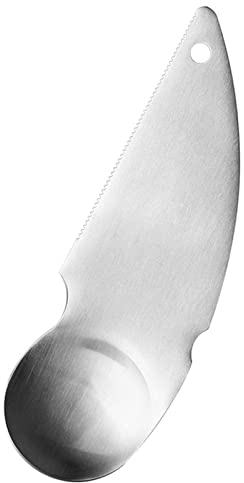 Steadybombb Cucchiaio per Kiwi - Cucchiaio Dig Cucchiaio Kiwi in Acciaio Inossidabile 2 in 1 - Affettatrice per Avocado Taglia Verdure Kiwi Forniture da Viaggio per Cucina da Campeggio