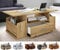 VCM Holz Couchtisch mit ausreichend Stauraum | Maße ca. H. 44 x B. 110 x T. 52 cm | Wohnzimmertisch mit Schublade - Junata