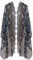 keland Women's Glittering 1920s Sequin Scarf Shawl Wrap Sheer Mesh Wedding Capelet Cover up (XY-Black & White)