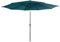 Happy Garden Parasol droit HAPUNA rond 3,30 m de diamètre bleu avec manivelle. Parasol droit inclinable.