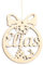 KS Laserart - Personalisierte Weihnachtskugel aus Holz mit Namen - Weihnachtsschmuck Ornament Weihnachtsbaum Dekoration - Geschenk Weihnachten (Motiv 08)