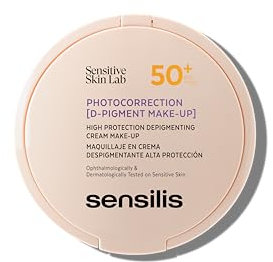 Sensilis Photocorrection D-Pigment Make-Up SPF50+ Golden, Maquillaje en Crema Despigmentante, Corrige y Protege, Para Piel Sensible - 10 gr