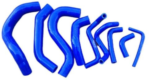 Durites de radiateur Compatible Avec Nissan Pour Patrol Y60 GQ RD28T 2.8L Pour Turbo 1994 1995 1996 1997 Tuyau Radiateur Silicone Pour Voiture Tuyau D'eau De Refroidissement Pour Radiateur(Blue)