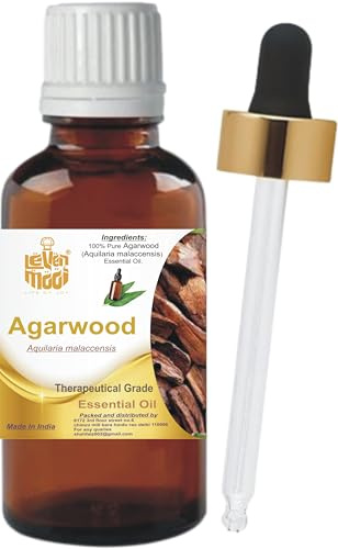 LEVENMOOI Agarholz (Aquilaria malaccensis), therapeutische Qualität, ätherisches Öl, mit reinem und natürlichem Öl, 30 ml, für Diffusor, Luftbefeuchter, Aromatherapie